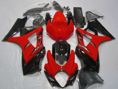 Discount 2007-2008 Red Glossy Black Suzuki GSXR 1000 Motorcycle Fairings Canada