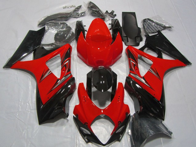 Discount 2007-2008 Red Glossy Black Suzuki GSXR 1000 Motorcycle Fairings Canada