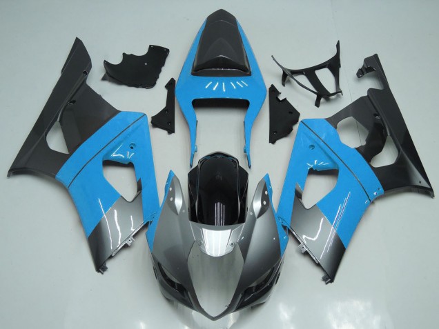 Discount 2003-2004 Light Blue Silver Black Suzuki GSXR 1000 Motorcycle Fairings Canada