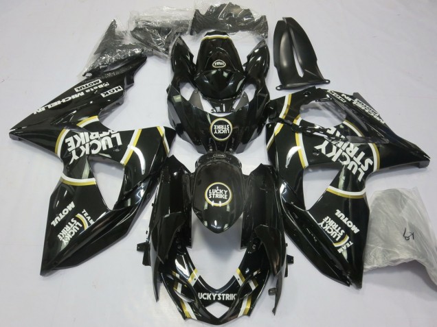 Discount 2009-2016 Glossy Black Lucky Strike Suzuki GSXR 1000 Motorcycle Fairings Canada