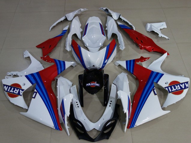 Discount 2009-2016 White Blue Red Martini Suzuki GSXR 1000 Motorcycle Fairings Canada