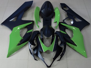 Discount 2005-2006 Matte Black Green Suzuki GSXR 1000 Motorcycle Fairings Canada