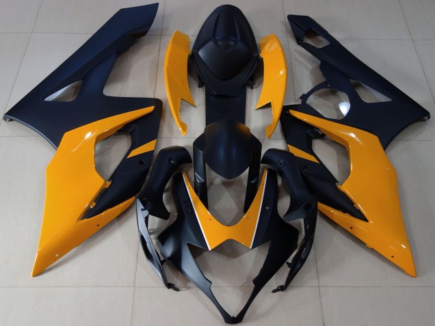 Discount 2005-2006 Matte Black Light Orange Suzuki GSXR 1000 Motorcycle Fairings Canada