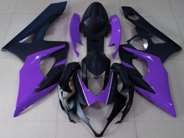 Discount 2005-2006 Matte Black Purple Suzuki GSXR 1000 Motorcycle Fairings Canada