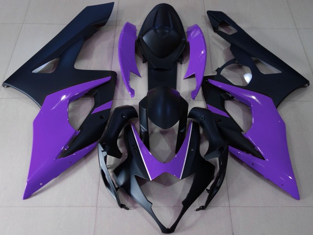 Discount 2005-2006 Matte Black Purple Suzuki GSXR 1000 Motorcycle Fairings Canada