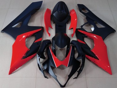 Discount 2005-2006 Matte Black Red Suzuki GSXR 1000 Motorcycle Fairings Canada