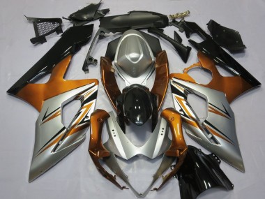 Discount 2005-2006 Orange Silver Glossy Black Suzuki GSXR 1000 Motorcycle Fairings Canada