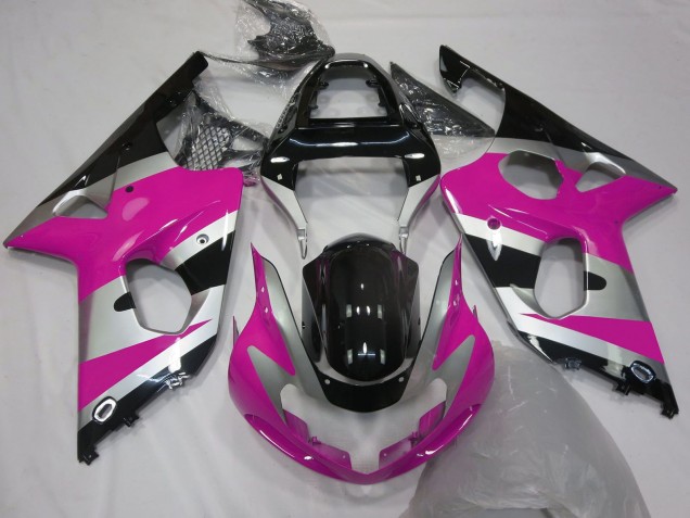 Discount 2000-2002 Pink Silver Glossy Black OEM Style Suzuki GSXR 1000 Motorcycle Fairings Canada