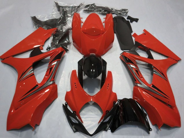 Discount 2007-2008 Red Glossy Black OEM Style Suzuki GSXR 1000 Motorcycle Fairings Canada