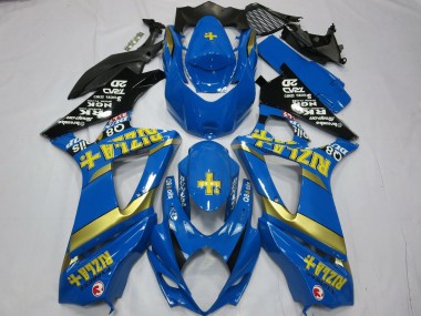 Discount 2007-2008 Blue Gold Black Rizla Suzuki GSXR 1000 Motorcycle Fairings Canada