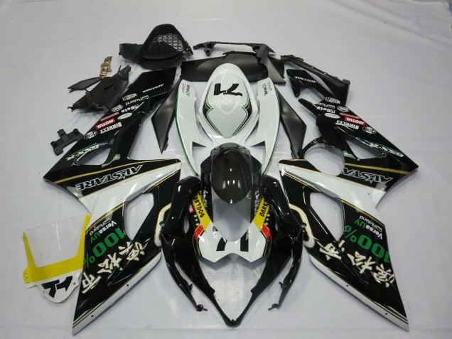 Discount 2005-2006 White Black Yellow Red GREEN RockStar Suzuki GSXR 1000 Motorcycle Fairings Canada