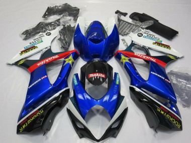 Discount 2007-2008 White Blue Red Black Rockstar Suzuki GSXR 1000 Motorcycle Fairing Canada