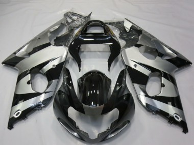 Discount 2000-2002 Silver Glossy Black Suzuki GSXR 1000 Motorcycle Fairings Canada
