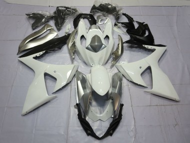 Discount 2009-2016 White Silver Suzuki GSXR 1000 Motorcycle Fairings Canada