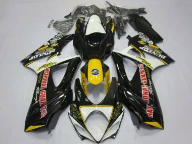 Discount 2007-2008 White Yellow Red Black Dunlop Suzuki GSXR 1000 Motorcycle Fairings Canada