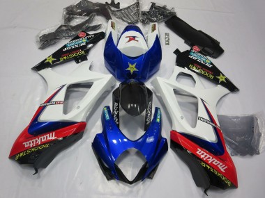 Discount 2007-2008 White Blue Red Black Rockstar Suzuki GSXR 1000 Motorcycle Fairings Canada
