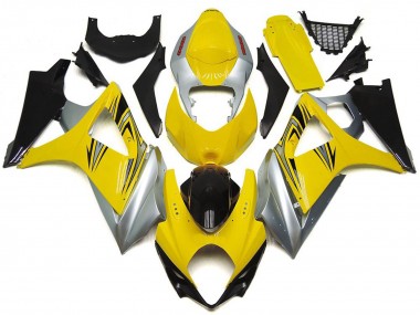 Discount 2007-2008 Yellow Silver Black OEM Style Suzuki GSXR 1000 Motorcycle Fairings Canada