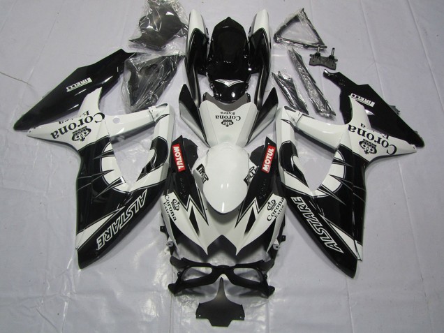Discount 2008-2010 White Black Alstare Corona Motul Suzuki GSXR 600 / GSXR 750 Motorcycle Fairing Canada