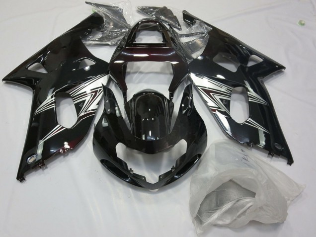 Discount 2001-2003 Glossy Black Silver White Suzuki GSXR 600 / GSXR 750 Motorcycle Fairings Canada