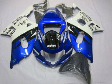 Discount 2001-2003 White Blue Glossy Black Suzuki GSXR 600 / GSXR 750 Motorcycle Fairings Canada