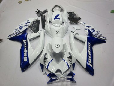 Discount 2008-2010 White Blue Jordan Suzuki GSXR 600 / GSXR 750 Motorcycle Fairings Canada