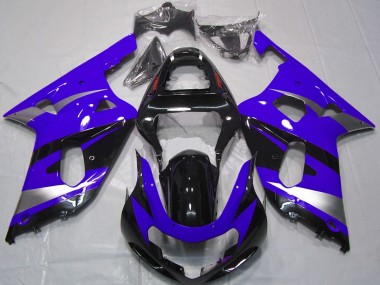 Discount 2001-2003 Blue Silver Glossy Black OEM Style Suzuki GSXR 600 / GSXR 750 Motorcycle Fairings Canada