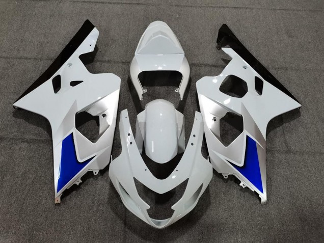 Discount 2004-2005 White Blue Black Suzuki GSXR 600 / GSXR 750 Motorcycle Fairing Kits Canada