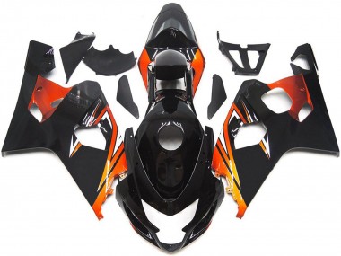 Discount 2004-2005 Glossy Black Orange OEM Style Suzuki GSXR 600 / GSXR 750 Motorcycle Fairings Canada
