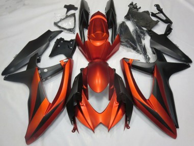 Discount 2008-2010 Burnt Orange Matte Black Suzuki GSXR 600 / GSXR 750 Motorcycle Fairings Canada