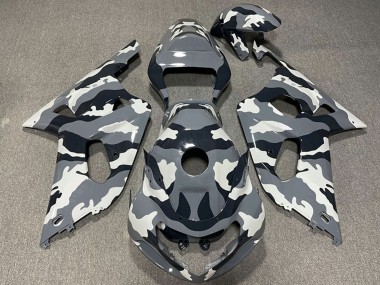 Discount 2001-2003 Grey Black White Camouflage Suzuki GSXR 600 / GSXR 750 Motorcycle Fairings Canada