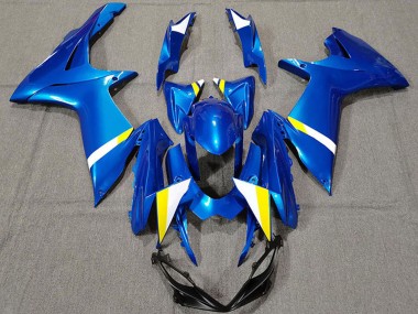 Discount 2011-2024 Blue White Yellow Suzuki GSXR 600 / GSXR 750 Motorcycle Fairings Canada