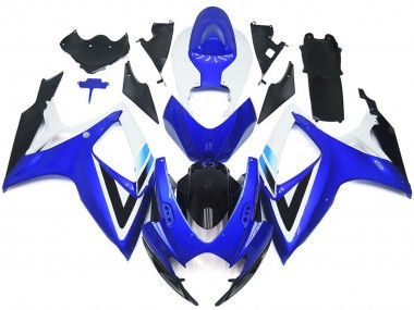 Discount 2006-2007 White Blue Glossy Black OEM Style Suzuki GSXR 600 / GSXR 750 Motorcycle Fairing Kits Canada
