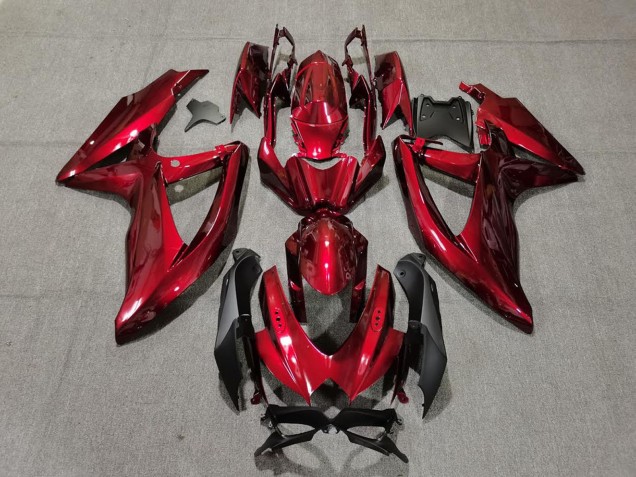 Discount 2008-2010 Candy Red Black Suzuki GSXR 600 / GSXR 750 Motorcycle Fairings Canada