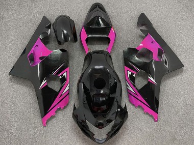 Discount 2004-2005 Glossy Black Pink Suzuki GSXR 600 / GSXR 750 Motorcycle Fairings Canada
