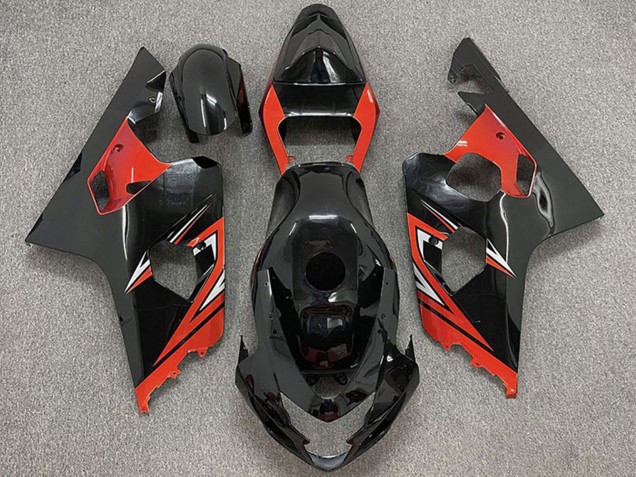 Discount 2004-2005 Glossy Black Red Suzuki GSXR 600 / GSXR 750 Motorcycle Fairings Canada