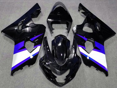 Discount 2004-2005 Glossy Black Blue White Suzuki GSXR 600 / GSXR 750 Motorcycle Fairings Canada