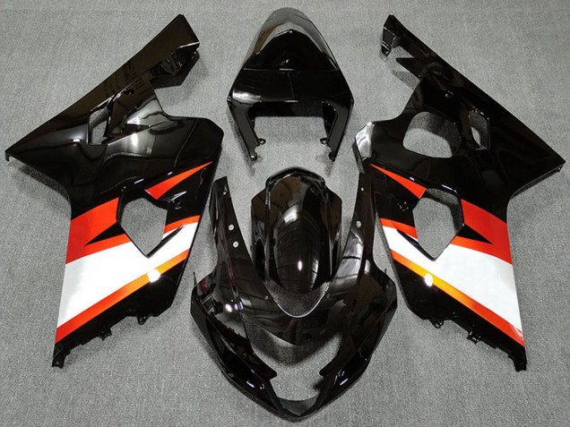 Discount 2004-2005 Glossy Black Orange White Suzuki GSXR 600 / GSXR 750 Motorcycle Fairings Canada