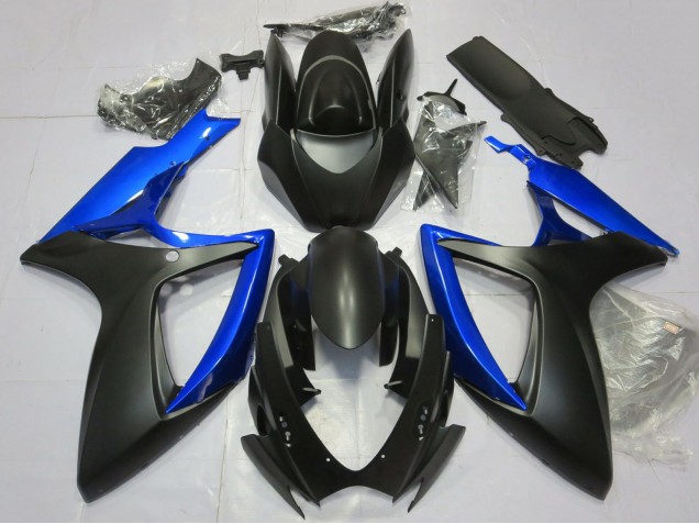Discount 2006-2007 Blue Matte Black Suzuki GSXR 600 / GSXR 750 Motorcycle Fairing Canada
