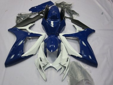 Discount 2006-2007 Blue White Black Suzuki GSXR 600 / GSXR 750 Motorcycle Fairings Canada