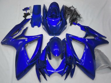 Discount 2006-2007 Glossy Blue Plain Suzuki GSXR 600 / GSXR 750 Motorcycle Fairings Canada