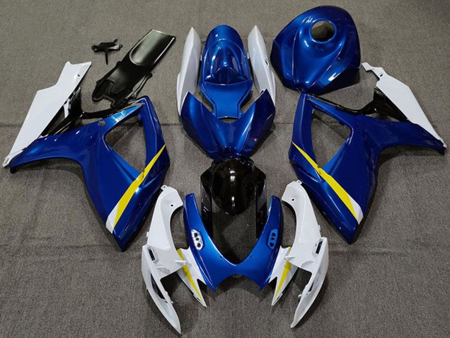 Discount 2006-2007 White Blue Yellow Black Suzuki GSXR 600 / GSXR 750 Motorcycle Fairings Canada
