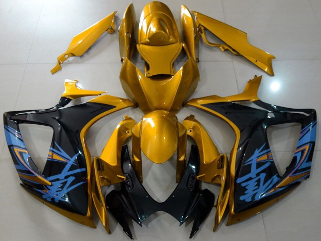 Discount 2006-2007 Gold Black Blue Suzuki GSXR 600 / GSXR 750 Motorcycle Fairings Canada