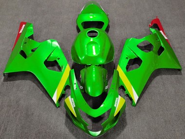 Discount 2004-2005 Green Yellow White Suzuki GSXR 600 / GSXR 750 Motorcycle Fairings Canada