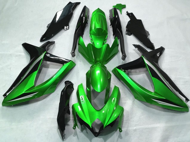 Discount 2008-2010 Green Silver Glossy Black Suzuki GSXR 600 / GSXR 750 Motorcycle Fairings Canada