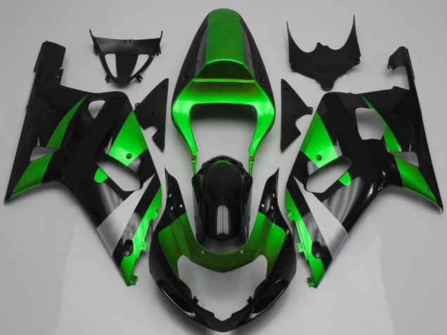 Discount 2001-2003 Green Silver Glossy Black Suzuki GSXR 600 / GSXR 750 Motorcycle Fairing Canada