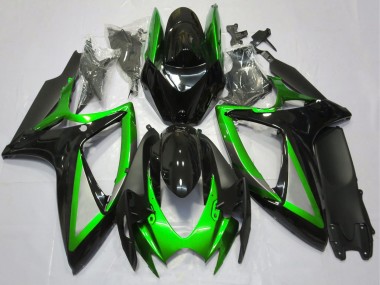 Discount 2006-2007 Green Glossy Black Matte Black Suzuki GSXR 600 / GSXR 750 Motorcycle Fairing Canada