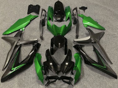 Discount 2008-2010 Green Grey Glossy Black Suzuki GSXR 600 / GSXR 750 Motorcycle Fairings Canada