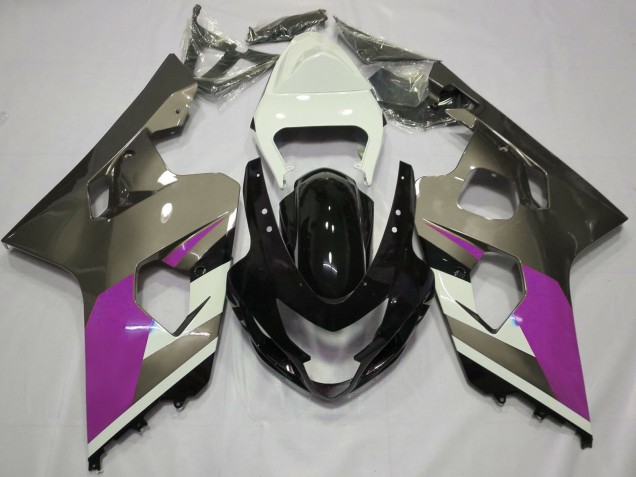 Discount 2004-2005 White Pink Grey Glossy Black Suzuki GSXR 600 / GSXR 750 Motorcycle Fairings Canada