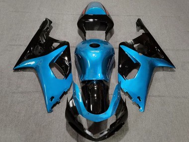 Discount 2001-2003 Light Blue Glossy Black Suzuki GSXR 600 / GSXR 750 Motorcycle Fairings Canada