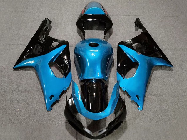 Discount 2001-2003 Light Blue Glossy Black Suzuki GSXR 600 / GSXR 750 Motorcycle Fairings Canada